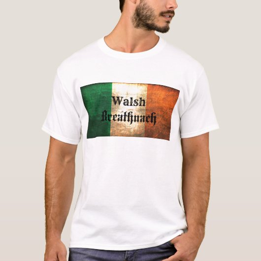 Walsh Irish Flag T-shirt (Voorkant)