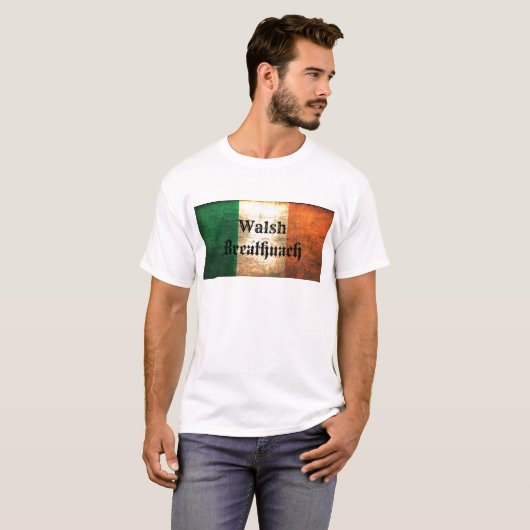 Walsh Irish Flag T-shirt (Voorkant volledig)