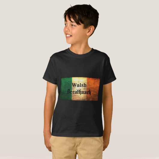 Walsh Irish Flag T-shirt (Voorkant volledig)