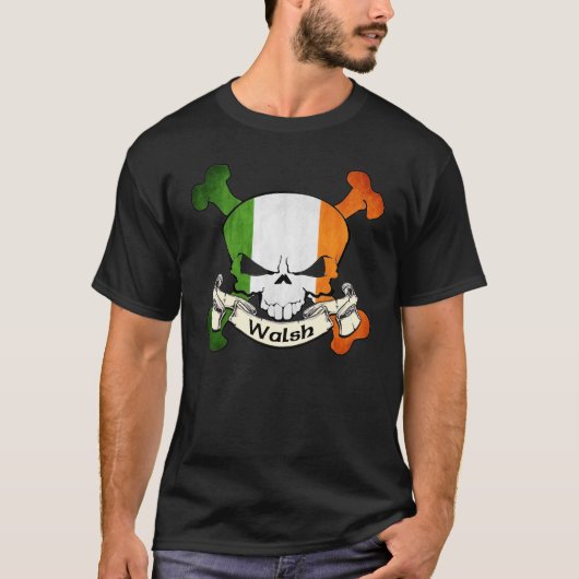 Walsh Irish Skull T-shirt (Voorkant)