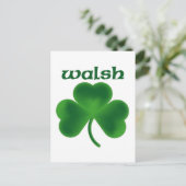 Walsh Shamrock Briefkaart (Staand voorkant)