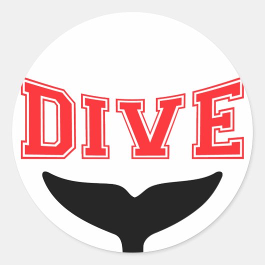 Walsontwerp SCUBA-schijf Ronde Sticker (Voorkant)