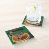 Walspool Glazen Onderzetter (Schuin)