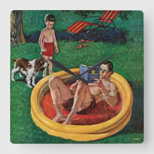 Walspool Vierkante Klok (Voorkant)