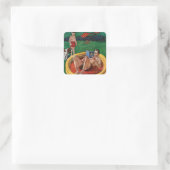 Walspool Vierkante Sticker (Tas)