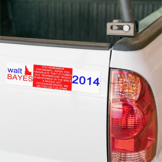 Walt Bayes Bumpersticker (Op Truck)
