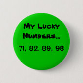 Walt Disney World Lucky Numbers Button (Voorkant)
