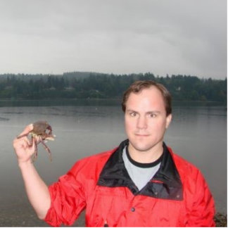 Walt en krab fotobeeldje ornament