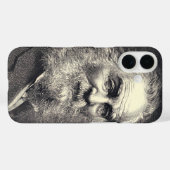 Walt Whitman 1871 Sepia Illustrated Case-Mate iPhone Case (Achterkant (horizontaal))