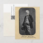 Walt Whitman Age 41 Portret Briefkaart (Voorkant / Achterkant)