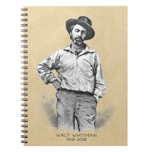 Walt Whitman Bicentennial Birthday Notitieboek (Voorkant)