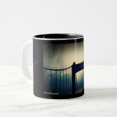 Walt Whitman Bridge Philadelphia PA Tweekleurige Koffiemok (Voorkant links)