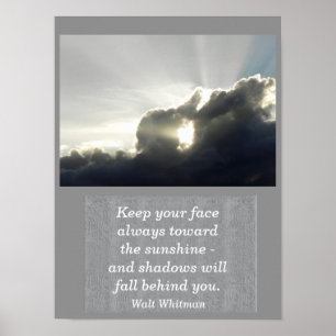 Walt Whitman-citaat - kunstdruk Poster