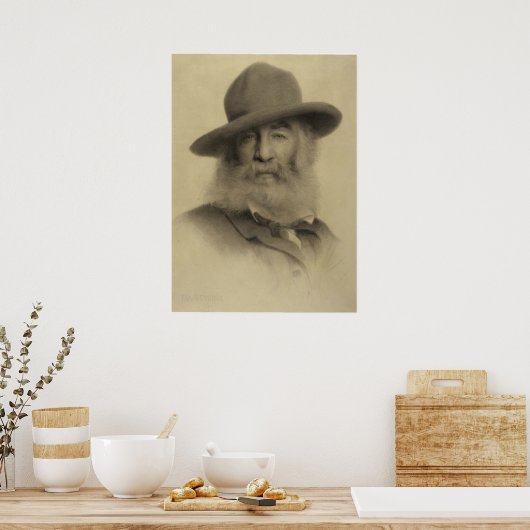 Walt Whitman: De goede grijze dichter Poster (Keuken)