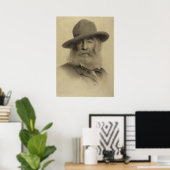 Walt Whitman: De goede grijze dichter Poster (Thuiskantoor)