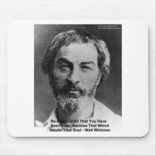 Walt Whitman "De Ziel Beledigen" Citaat Cadeaus &  Muismat