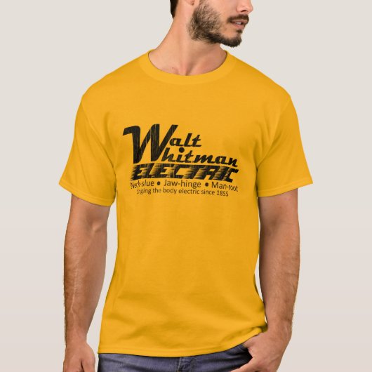 Walt Whitman Electric T-shirt (Voorkant)