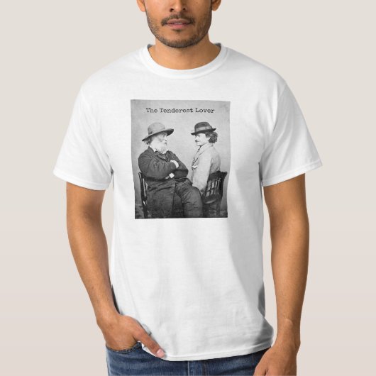 Walt Whitman en Peter Doyle "Tenderest Lover" Cita T-shirt (Voorkant)