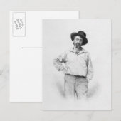 Walt Whitman, frontispiece tot 'Blaves of Briefkaart (Voorkant / Achterkant)