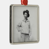 Walt Whitman, frontispiece tot 'Blaves of Metalen Ornament (Rechts)