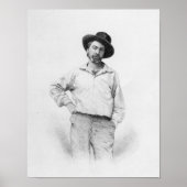 Walt Whitman, frontispiece tot 'Blaves of Poster (Voorkant)