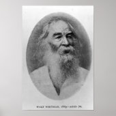Walt Whitman, gefotografeerd in 1889 Poster (Voorkant)