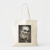 Walt Whitman Leaves of Grass Engraving Tote Bag (Voorkant)