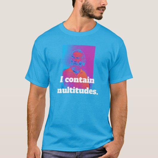 Walt Whitman Multitudes T-shirt (Voorkant)