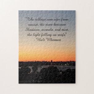 Walt Whitman Poem Sunset Faraway Village Seen Afar Legpuzzel