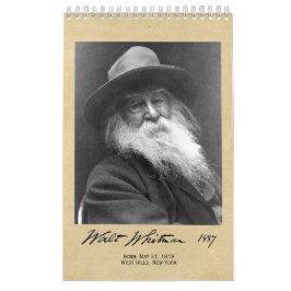 Walt Whitman Portreits en Poetry Kalender