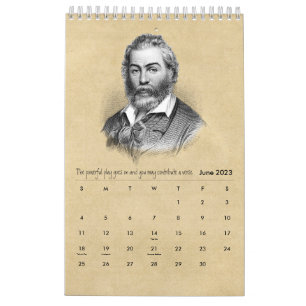 Walt Whitman Portreits en Poetry Kalender