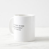 Walt Whitman Positieve Quote Koffiemok (Voorkant links)