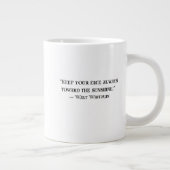 Walt Whitman Positive Quote Coffee Mug Grote Koffiekop (Rechts)