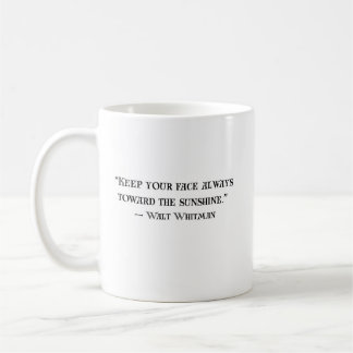 Walt Whitman Positive Quote Coffee Mug Koffiemok