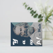 Walt Whitman Postcard Briefkaart (Staand voorkant)