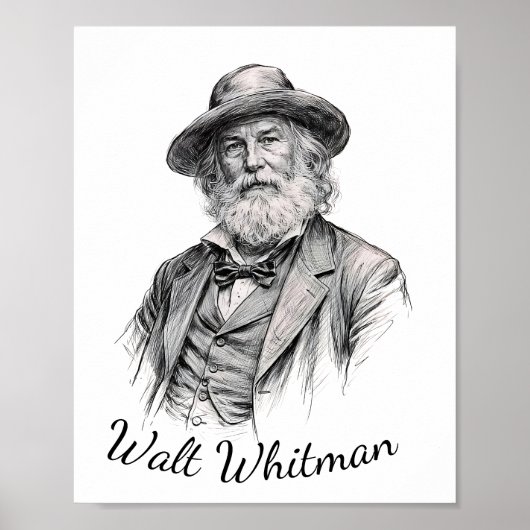 Walt Whitman Poster (Voorkant)