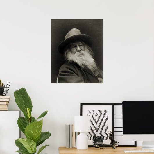 Walt Whitman Poster (Thuiskantoor)