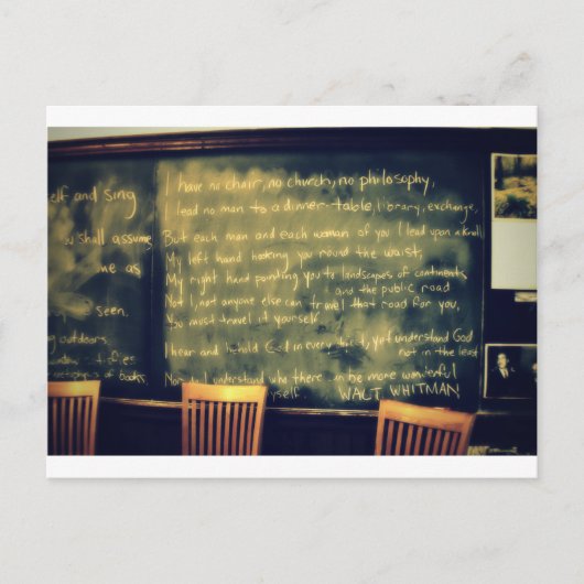 walt whitman Quote Briefkaart (Voorkant)