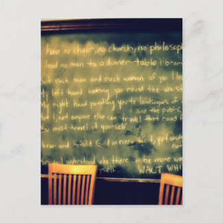 walt whitman Quote Briefkaart