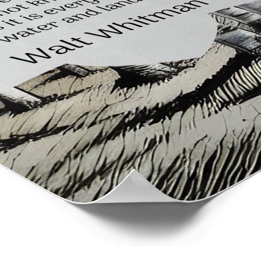 Walt Whitman Quote - De weg die we reizen Poster (Hoek)