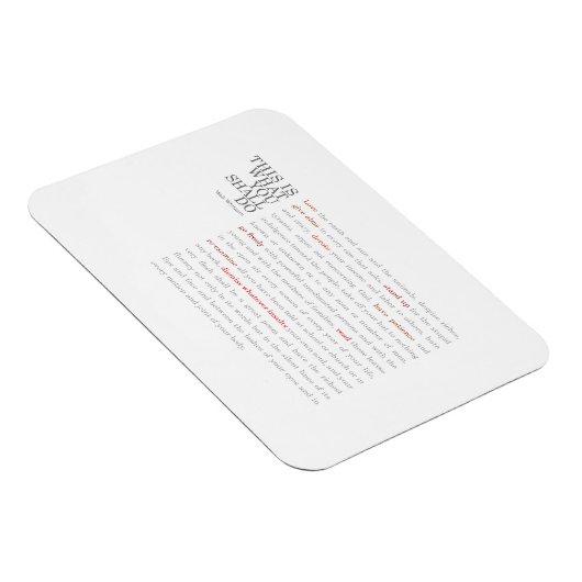 Walt Whitman Quote magneet (Rechterzijde)