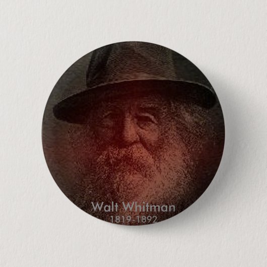 Walt Whitman Ronde Button 5,7 Cm (Voorkant)