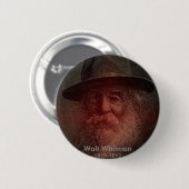 Walt Whitman Ronde Button 5,7 Cm (Voorkant /achterkant)