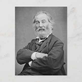Walt Whitman Seated Portret Foto 47 jaar Briefkaart