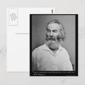 Walt Whitman sluit zich aan bij uw favoriete Mokke Briefkaart (Voorkant / Achterkant)