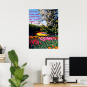 Walt Whitman Tulip Garden Poster (Thuiskantoor)