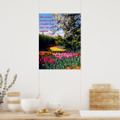 Walt Whitman Tulip Garden Poster (Keuken)