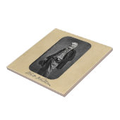 Walt Whitman voor de burgeroorlog Tegeltje (Zijkant)