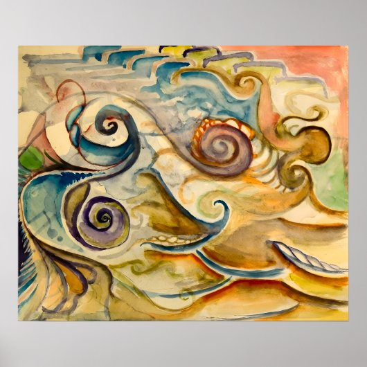 Walter Anderson kunstschilderij Poster (Voorkant)