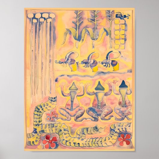 Walter Anderson schilderij Poster (Voorkant)